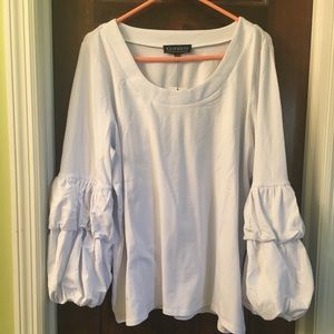 Eloquii White long sleeve shirt.  Size 18/20